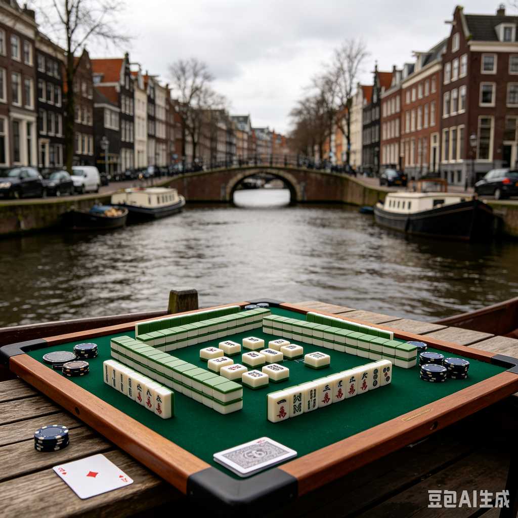 classic oriental board game mahjong