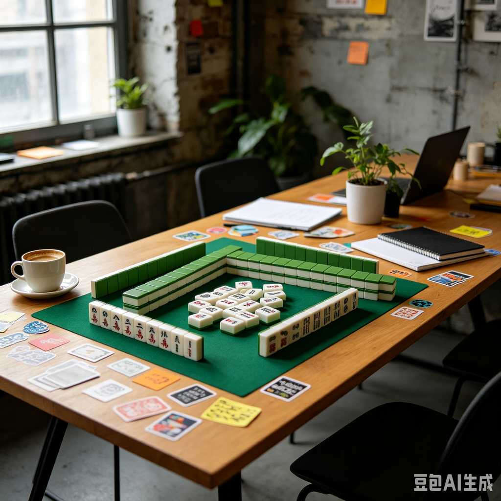 blue crystal mahjong set